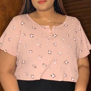 Floral Pink Top